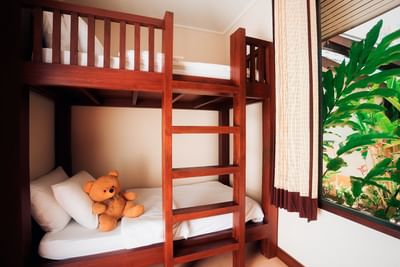 Bunk bed for your little kids in the two-bedroom suite villa at Paradox Resort Phuket