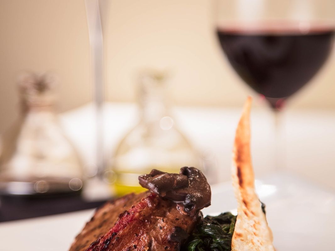 Steak dish with red wine, Rosato Restaurant, La Colección
