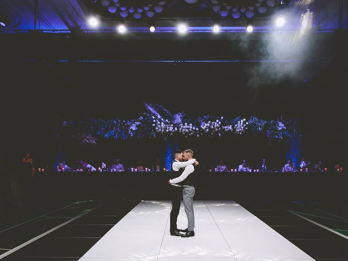 Peter and Matt dancing at Crown Hotel Perth