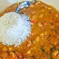 Etouffee dish served at St. James Hotel