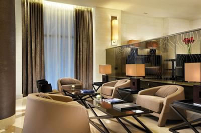 Interior of a spacious lounge area at Uptown Palace Milan