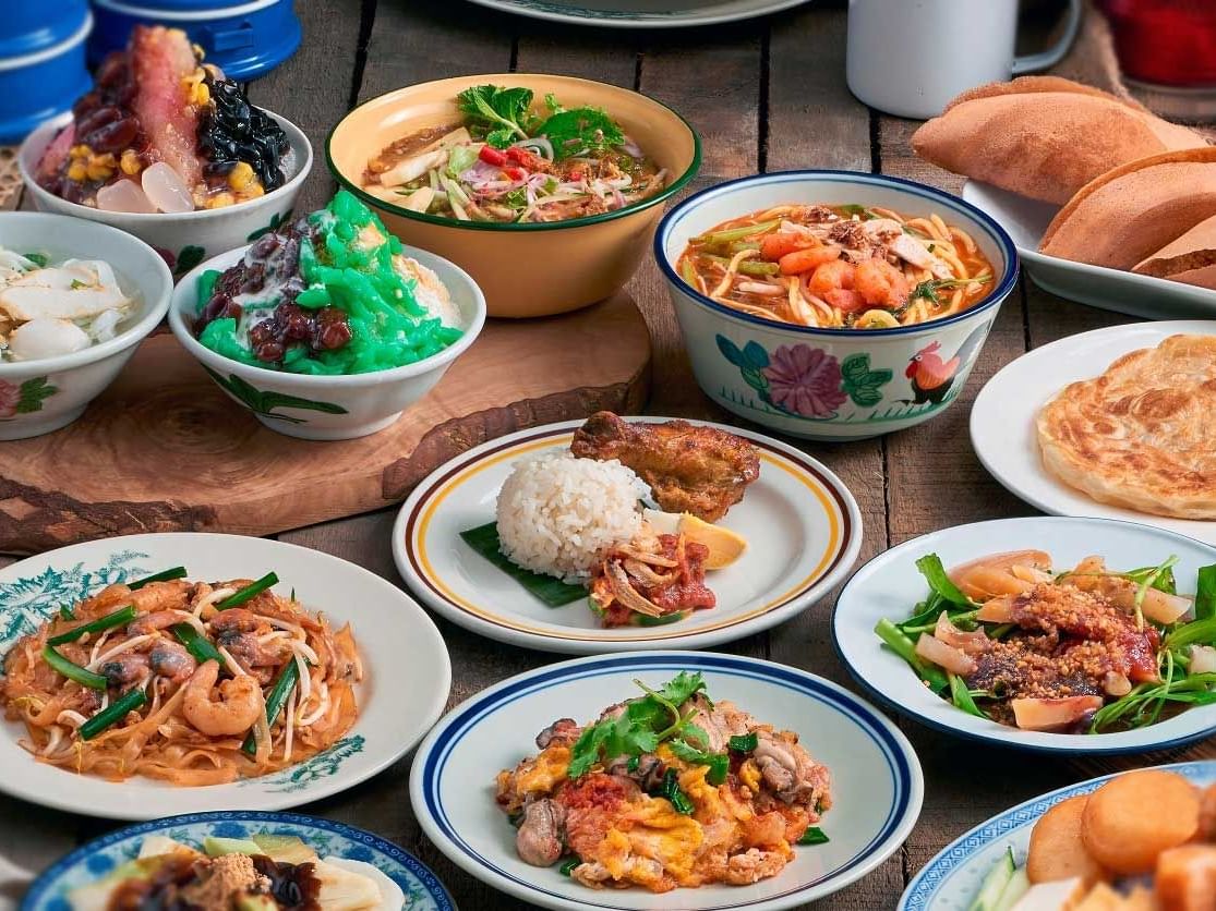 Variety of authentic dishes served at York Hotel Singapore
