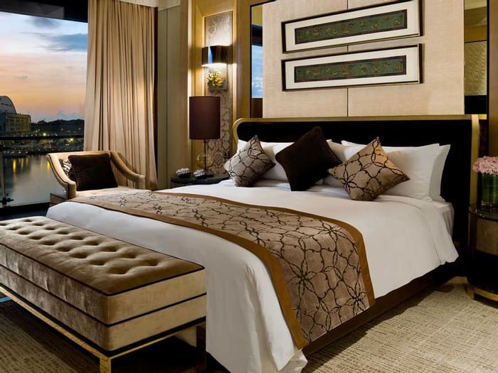 The Presidential Suite with king bed at The Fullerton Hotels and Resorts