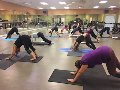 Yoga class.