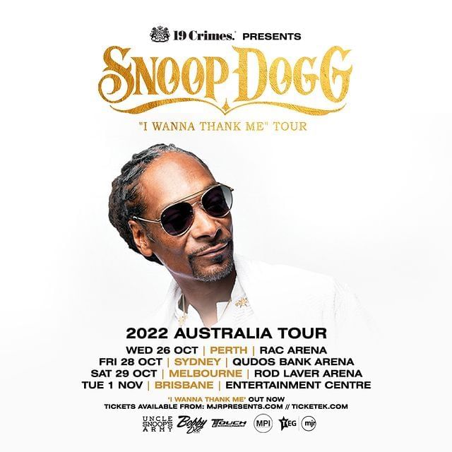 Poster for Snoop Dog Australian Tour