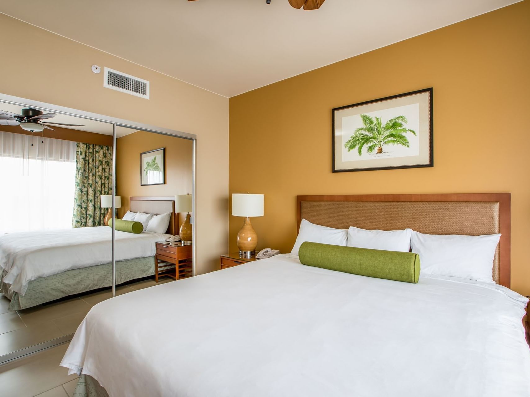 Interior of Premium Condo Bedroom at Eagle Aruba Resort