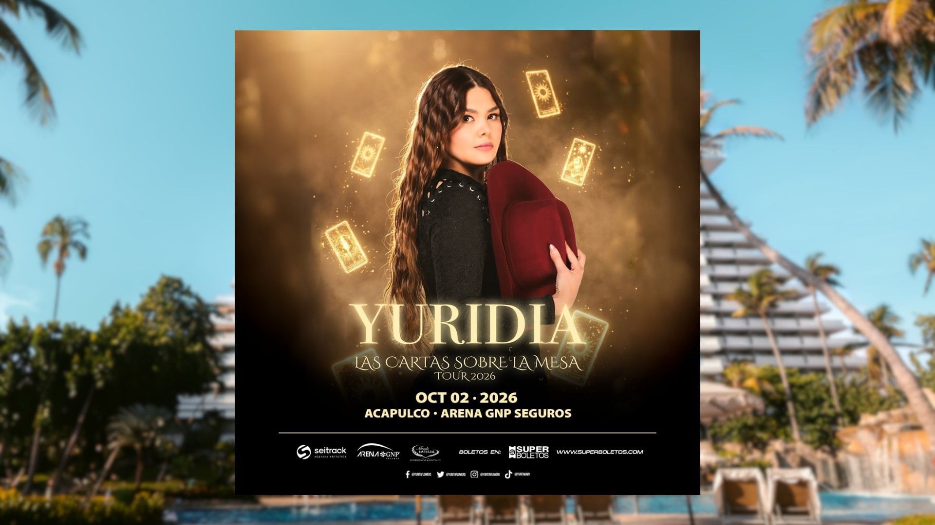 Hospedaje + Concierto de Yuridia