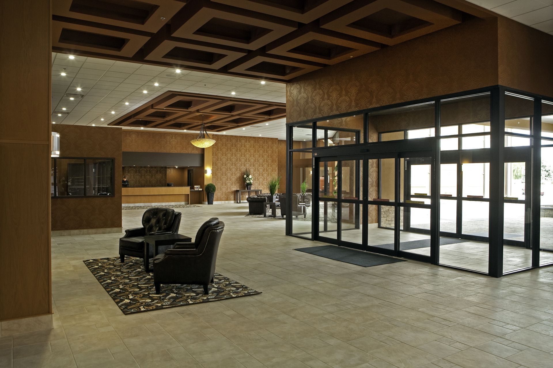 Lobby of hotel