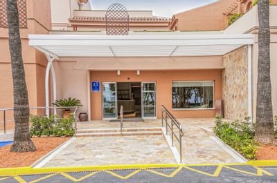 Los Amigos Beach Club Exterior Wheelchair Accessible Ramp to Ent