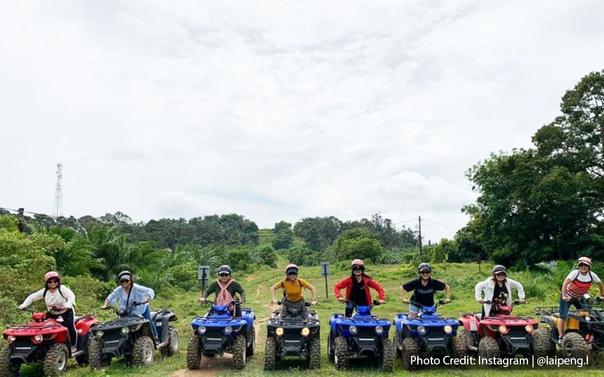 all terrain vehicle of sky ladder pineapple farm port dickson