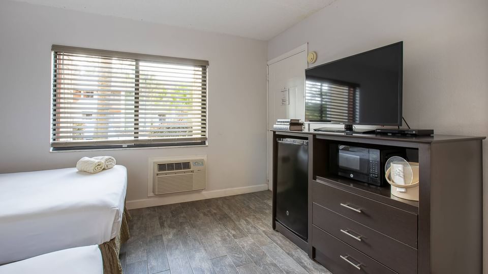 Mini-Fridge and Microwave in Guest Room at Legacy Vacation Resorts