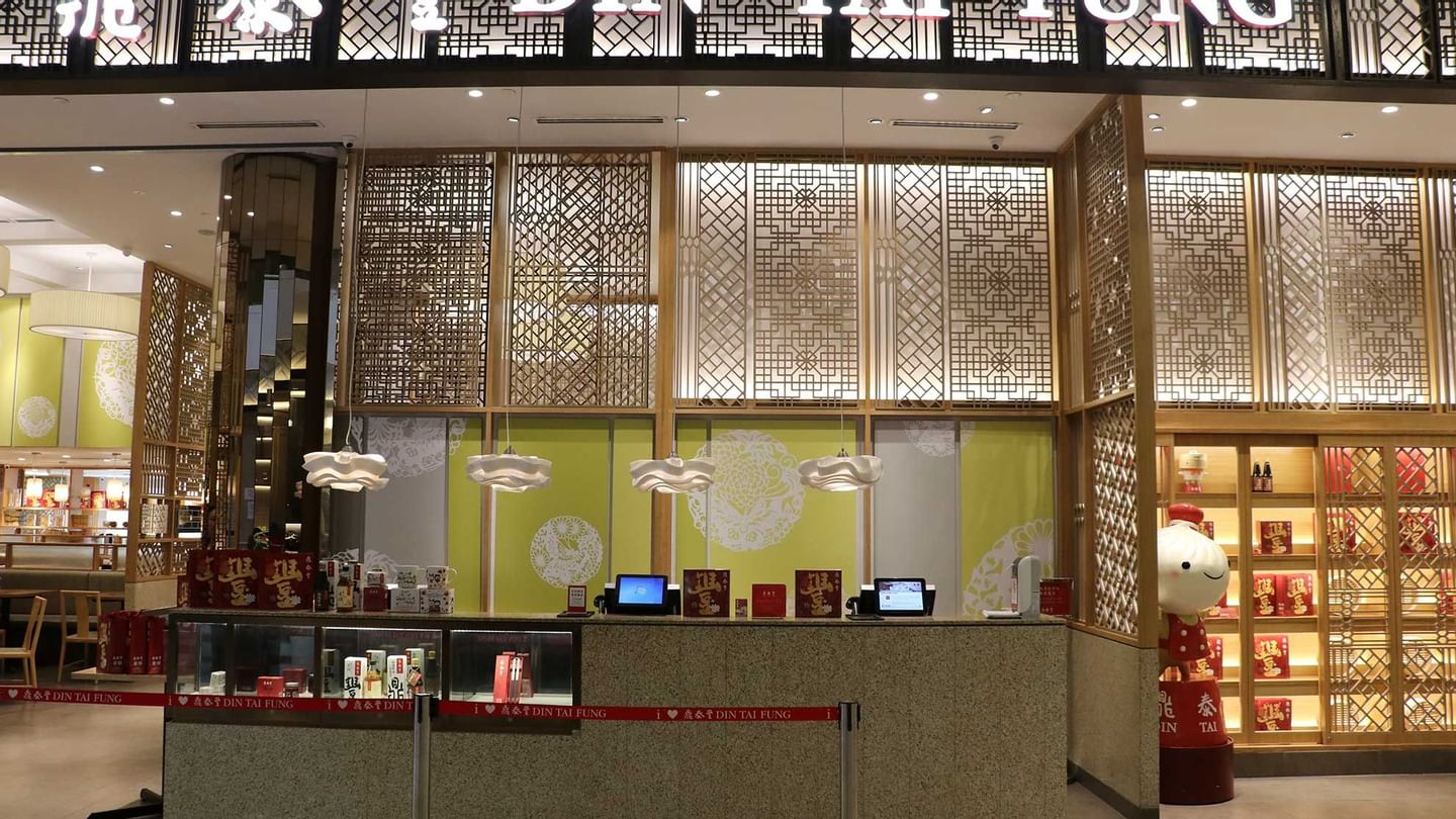 The front desk in Din Tai Fung at Sunway Hotel Pyramid