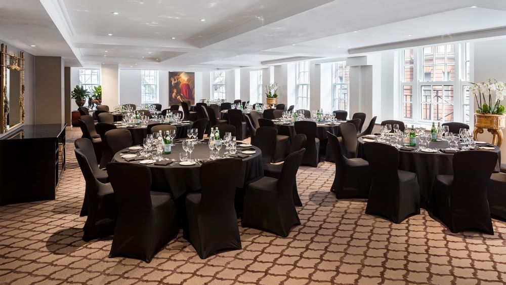 Private suite dining area at The May Fair Hotel London