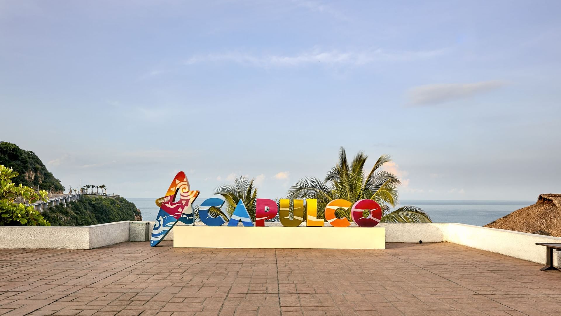 Close-up of the nameplate at One Acapulco Diamante