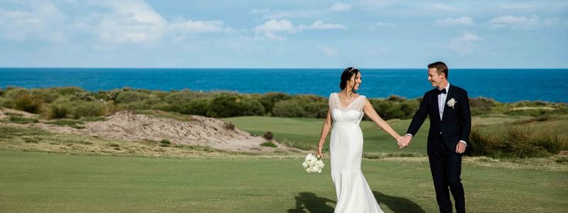 Wedding overlooking central coast beach