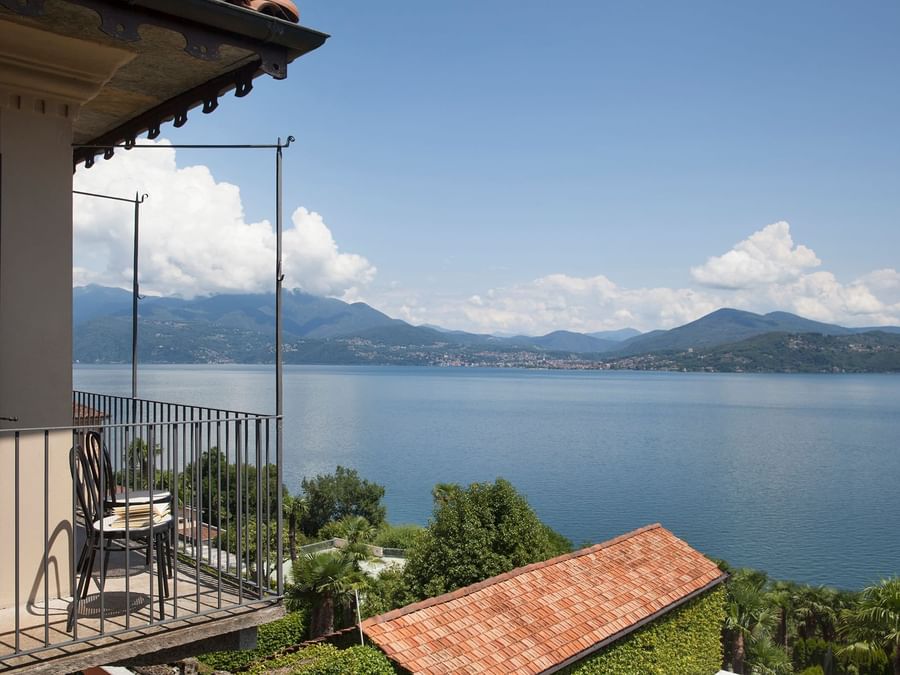 Beautiful landscape by lake near Villa Margherita
