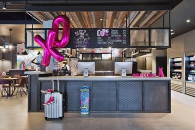 Reception at Berlin (Moxy) Hotel