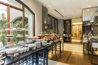 Desert buffet served at Chatrium Hotel Royal Lake Yangon