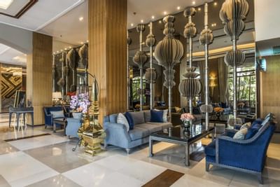 View of Lobby Lounge at Chatrium Hotel Royal Lake Yangon