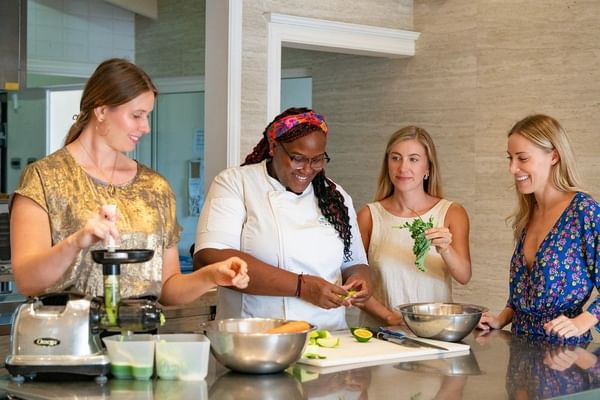 One hands-on cooking class