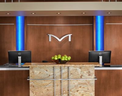 The Hotel Reception at Metterra Hotel on Whyte