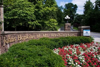 Hotel exterior sign at Mt. Washington Conference Center
