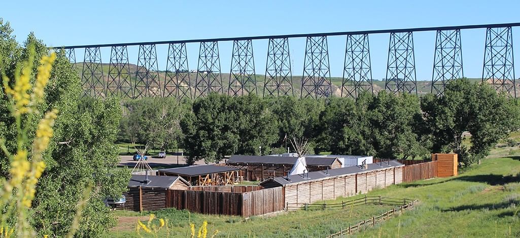 Historic Fort Whoop-Up replica in Alberta