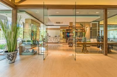Interior of the entrance of PRO shop at Chatrium Golf Resort