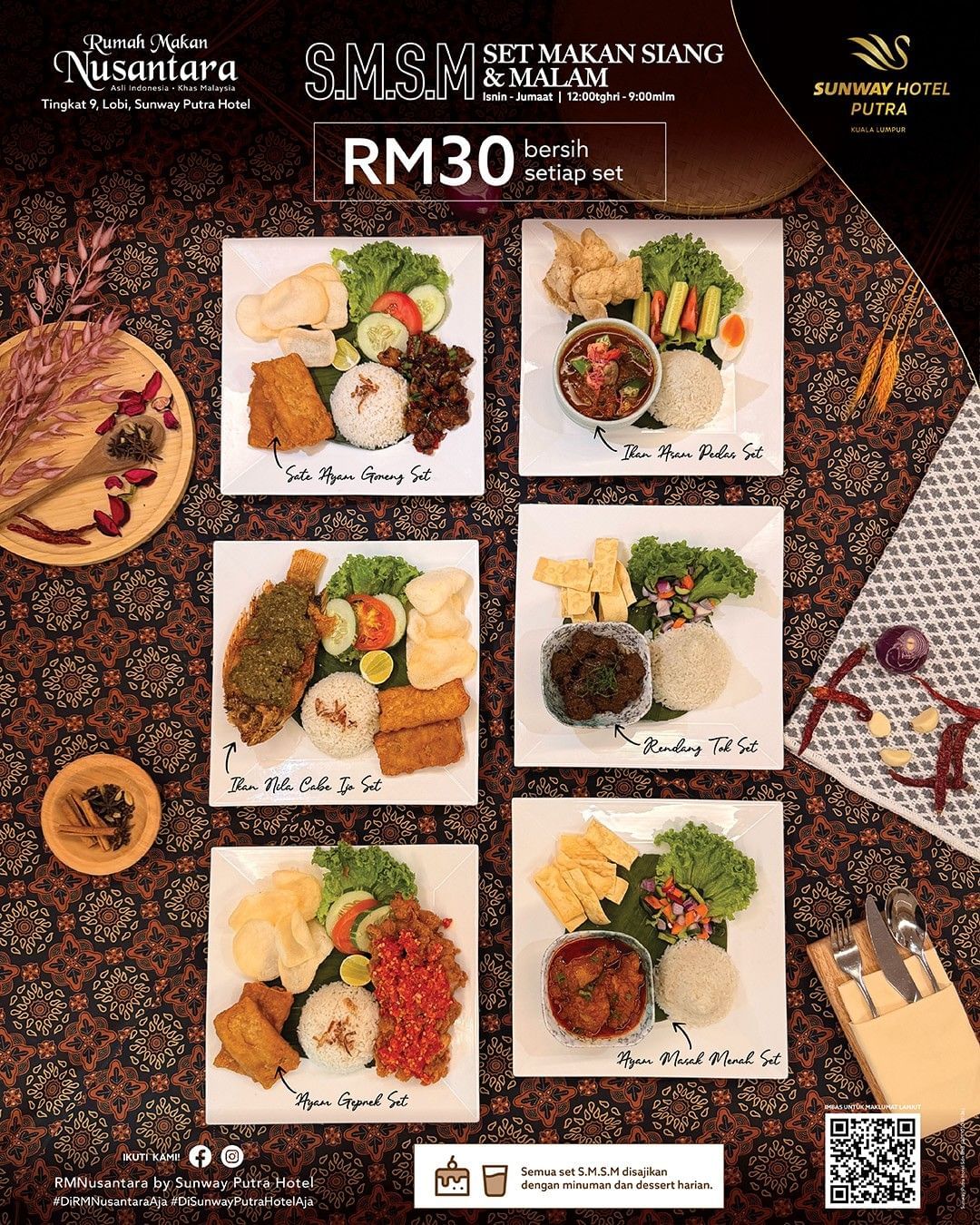 Set Makan Siang & Malam  poster used at Hotel des Innovations