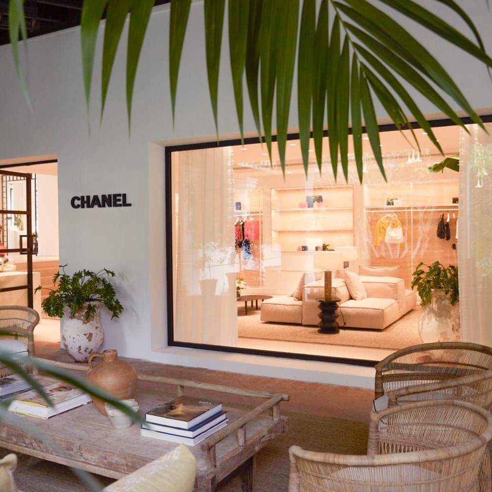 Chanel boutique at the Marbella Club Hotel Season 2022