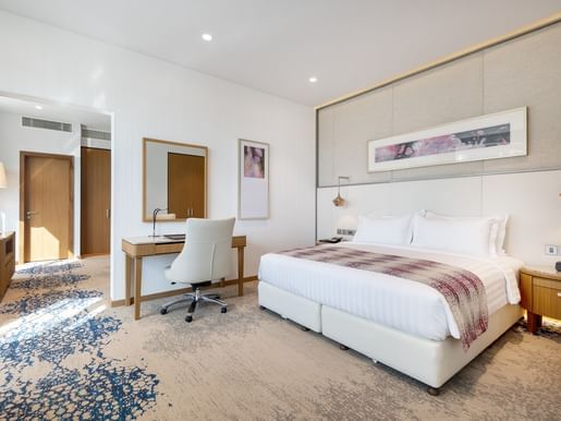 Executive Suite Master Bedroom at Jouri, A Murwab Hotel in Doha, Qatar