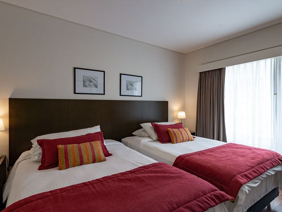 2 camas dobles en Junior Suite Queen en Argenta Suites Belgrano