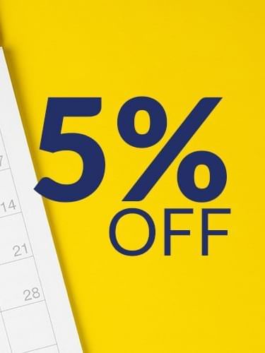 5% off poster