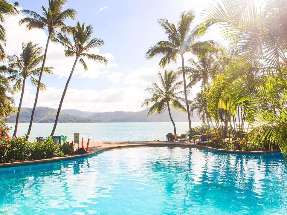 View of Pool overlooking the beach at Daydream Island Resort