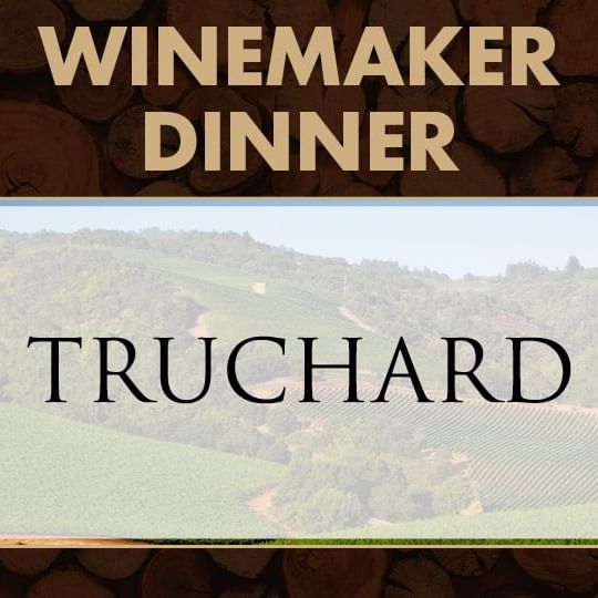 Truchard logo with winery in background