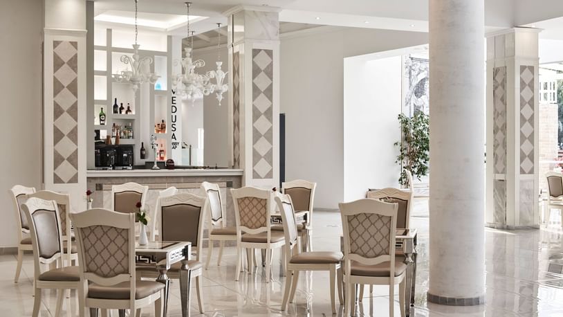 Interior of a grand restaurant at Kairaba Hotel