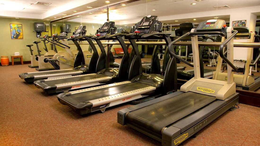 Fitness Centre with exercise machines at Sunway Hotel Phnom Penh