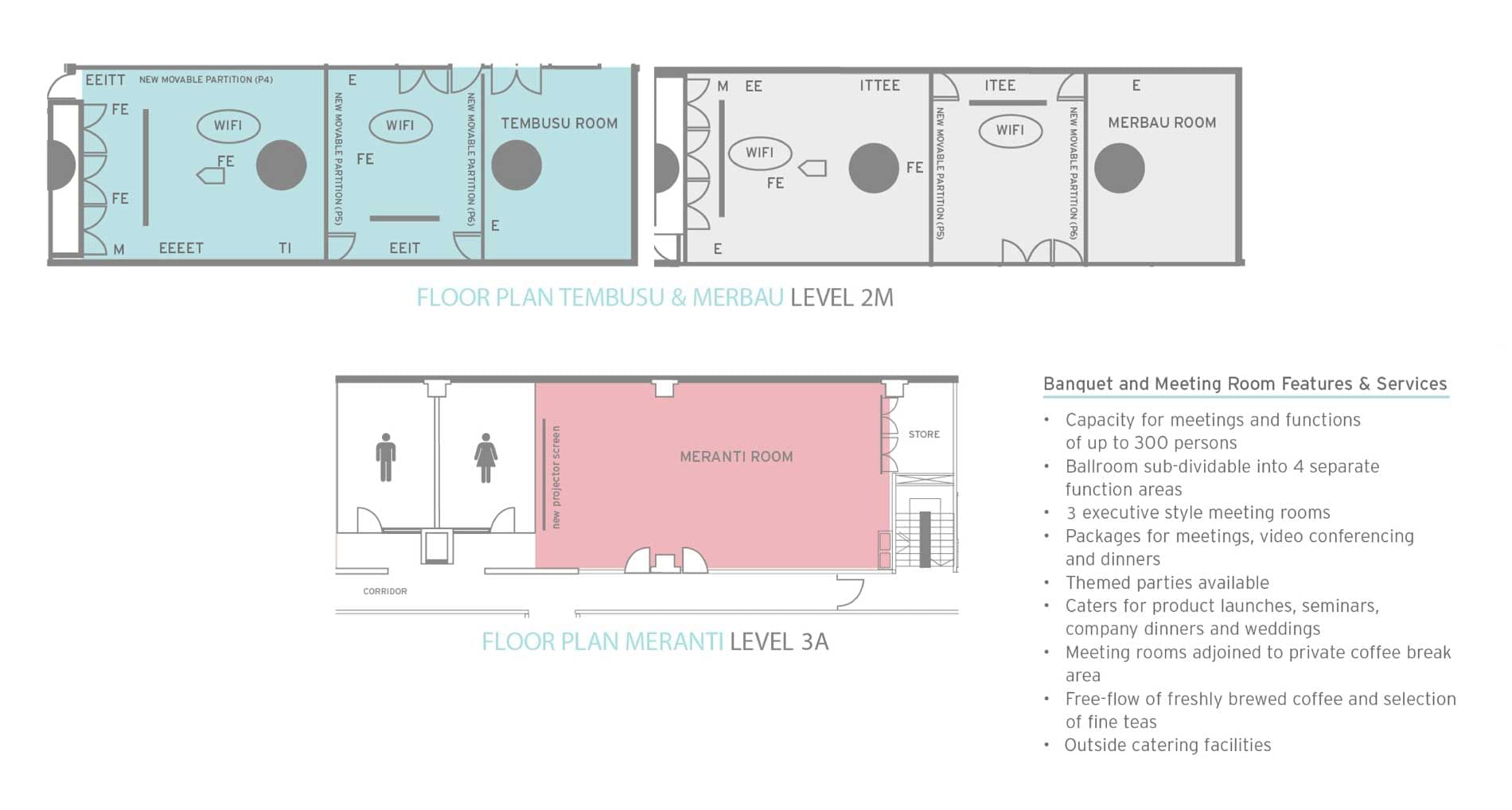The Floor Plan of The Hotel Maya Kuala Lumpur City Centre