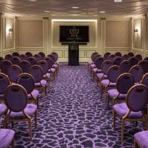 Chair arrangement in Venezia hall at Palazzo Versace Dubai