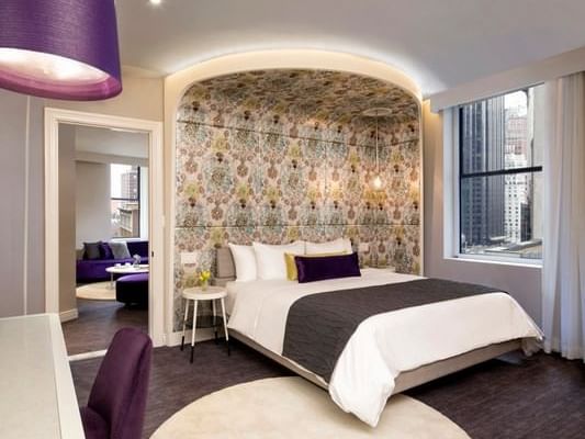 Accessible Platinum bedroom with a king bed at Dream Midtown NY