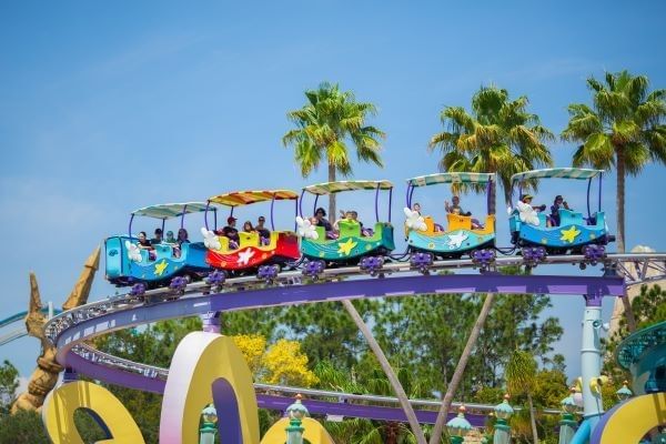 The High in the Sky Seuss Trolley Train Ride!, one of Universal's kid-friendly rides