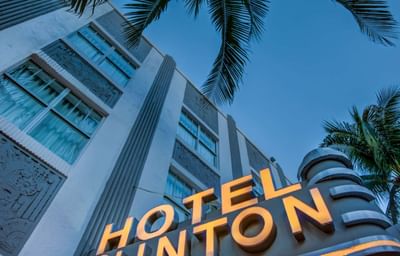 Exterior view of the Clinton Hotel South Beach