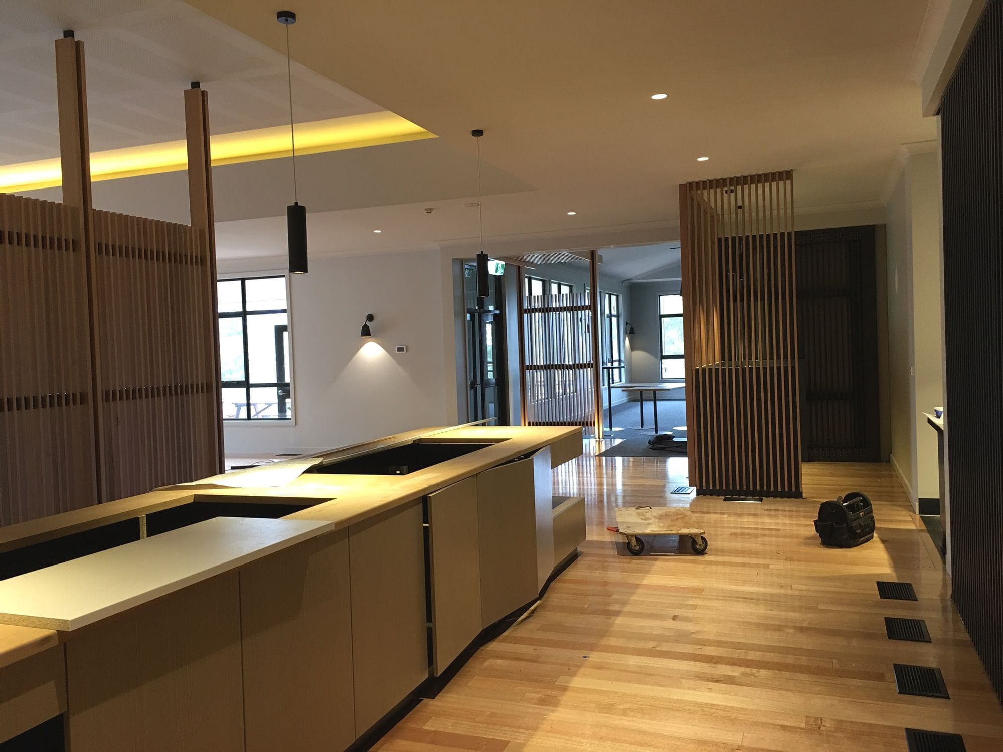 Interior of the restaurant at Cradle Mountain Hotel 