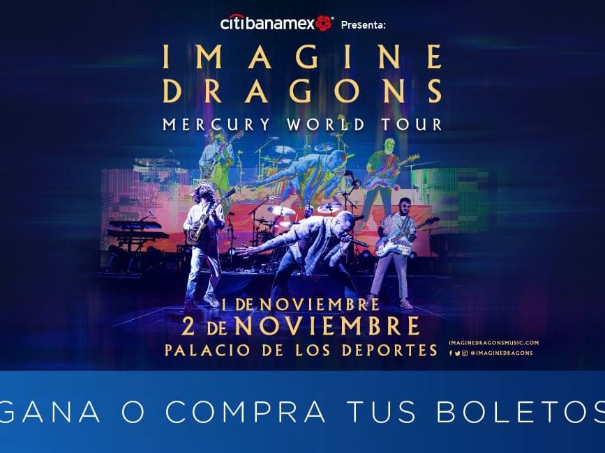 Poster of an event by Imagine Dragons at Fiesta Americana