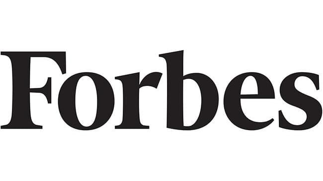 The official logo of Forbes used at The Londoner Hotel