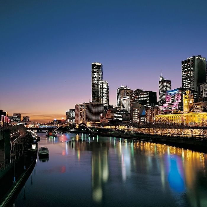 Landscape view of Melbourne City near Novotel Melbourne