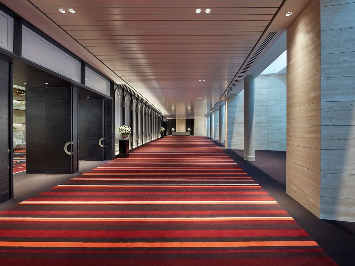 Hallway in Grand Ballroom Meeting Room at Crown Hotel Perth