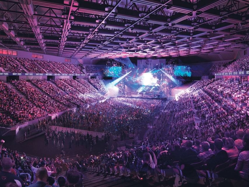 Accor Arena indoor concert hall in Bercy near Originals Hotels
