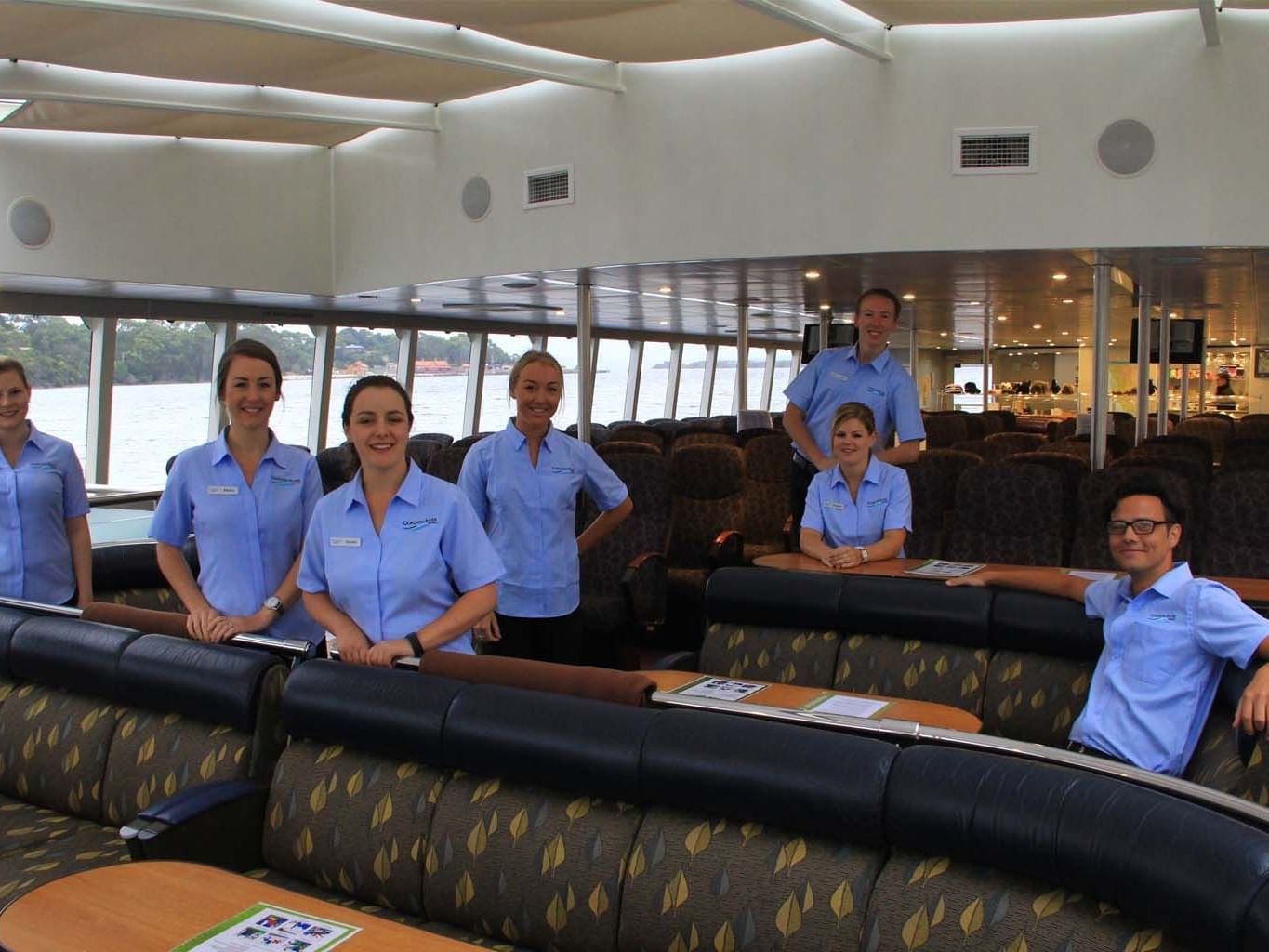 Cruise ship staff at the Gordon River Cruise