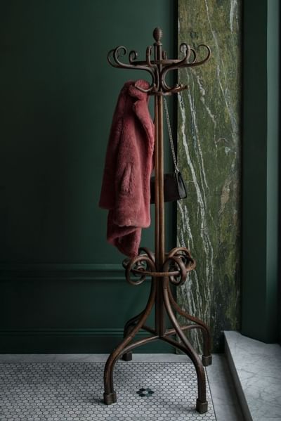 A coat hanger in Wine Bar & Bistro at The Sparrow Hotel